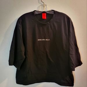 Good Bye Hello Oversized T-shirt | Size Small